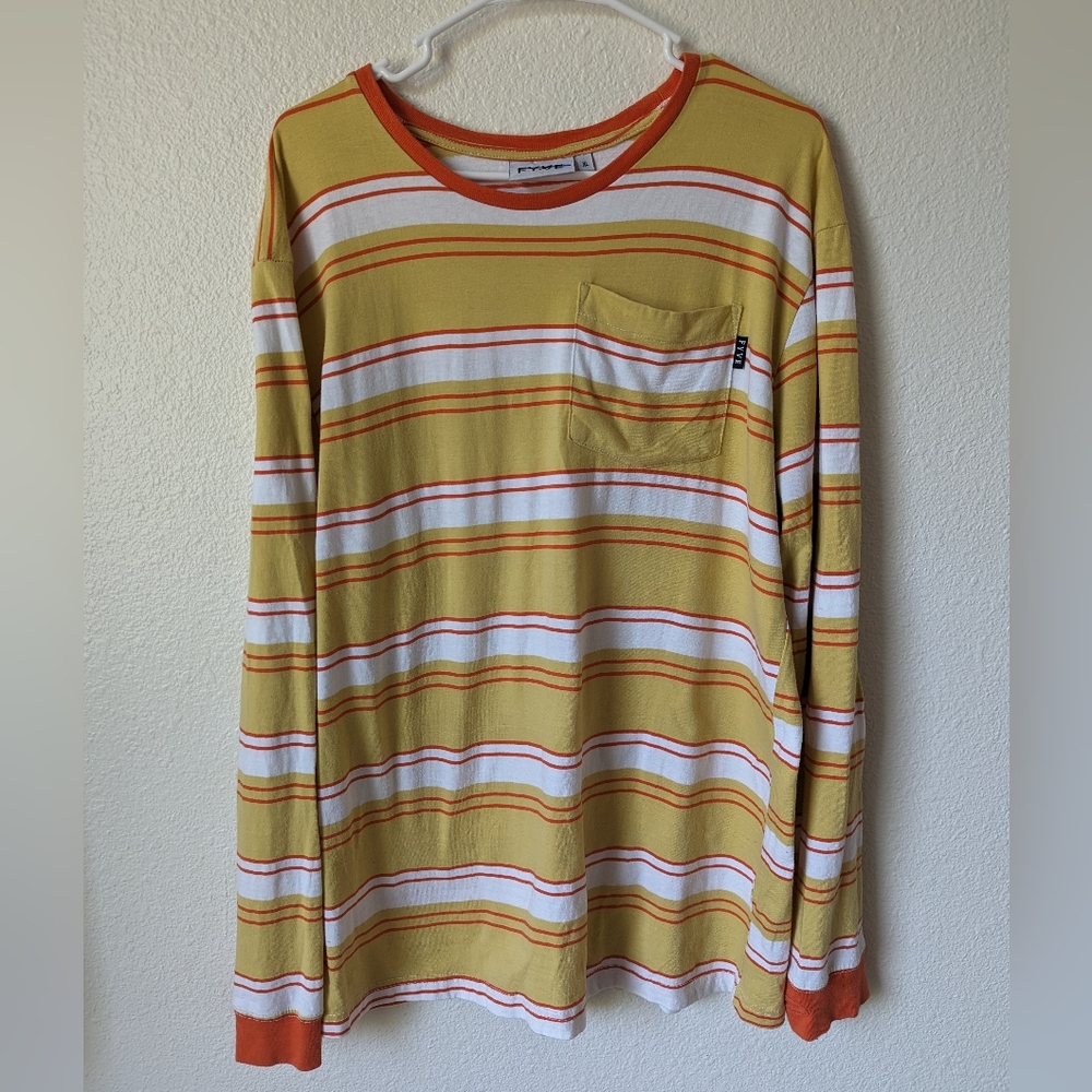 FYRE Brand Striped Men's Longsleeve Tee. Size XL90's.
